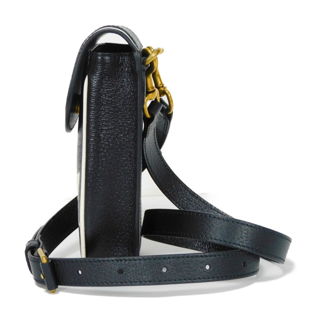 Gucci adidas Phone Holder Textured Leather Shoulder Bag