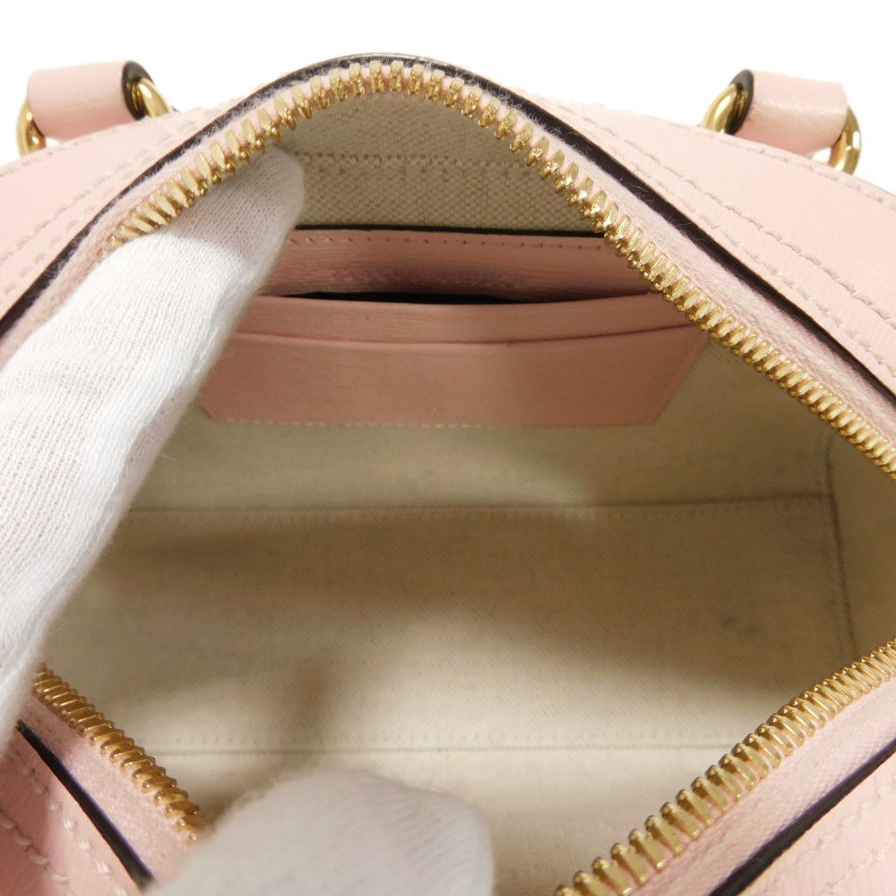 Gucci Animal Print Mini Bag Calf Leather 2way Bag