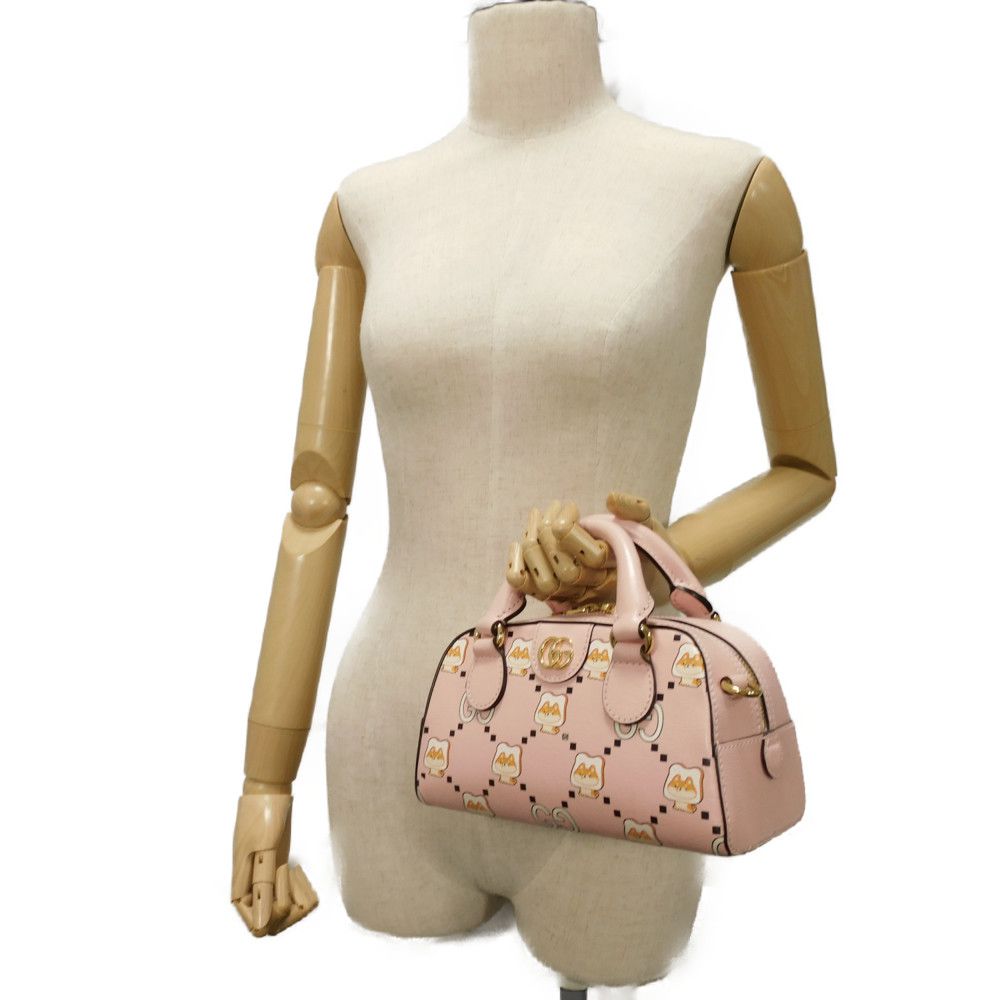 Gucci Animal Print Mini Bag Calf Leather 2way Bag