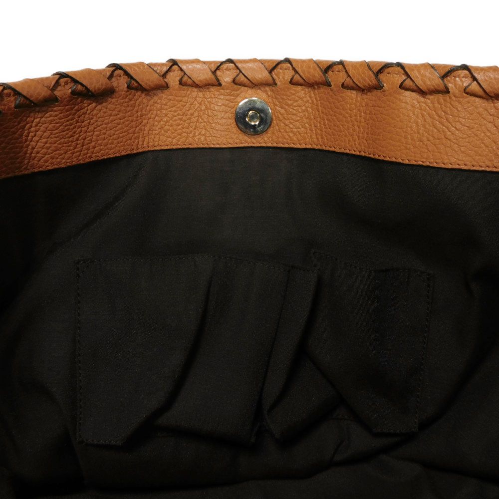 Gucci Bamboo Tassel Calf Leather Tote Bag