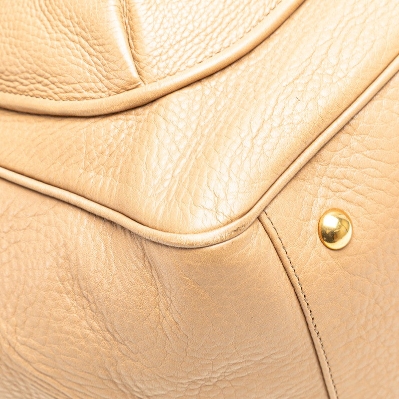 Gucci Double G Leather Boston Bag