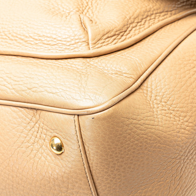 Gucci Double G Leather Boston Bag