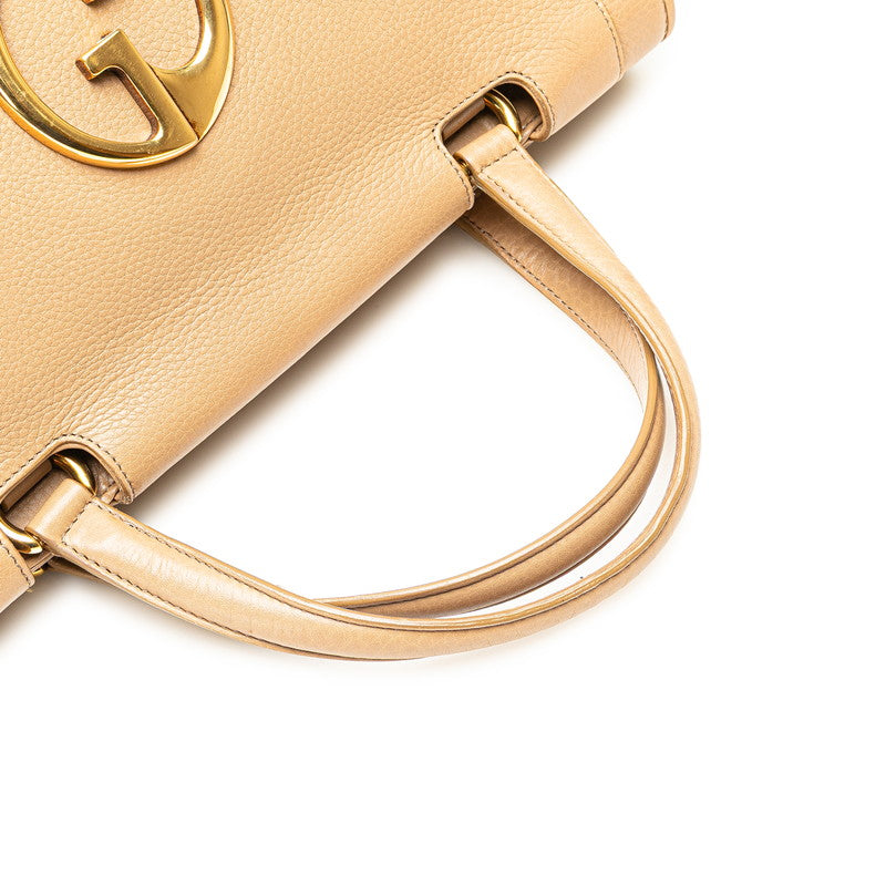 Gucci Double G Leather Boston Bag