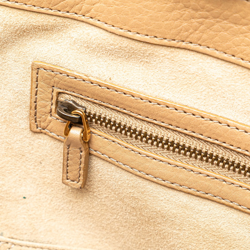 Gucci Double G Leather Boston Bag