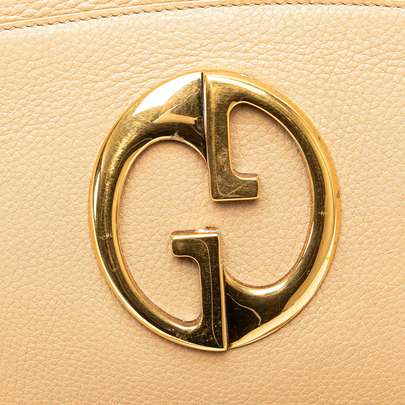 Gucci Double G Leather Boston Bag