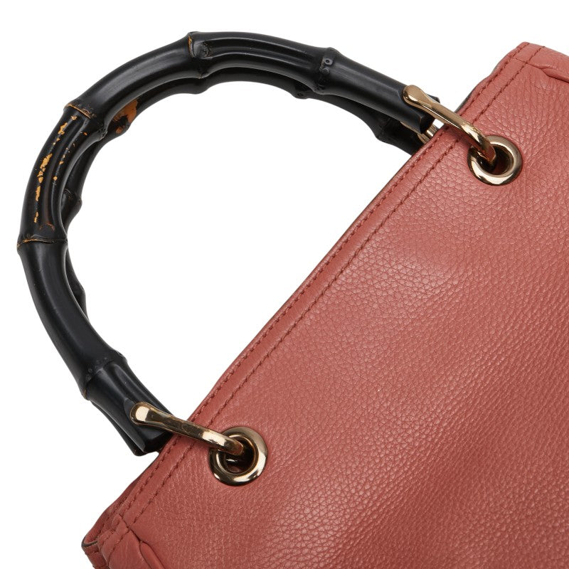 Gucci Bamboo Shopper Leather 2way Bag