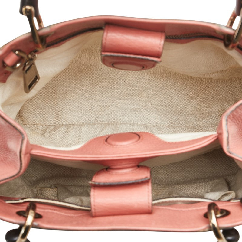 Gucci Bamboo Shopper Leather 2way Bag