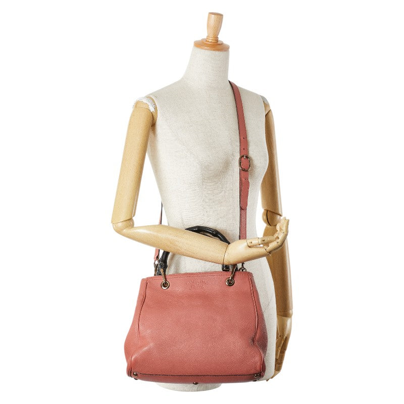 Gucci Bamboo Shopper Leather 2way Bag