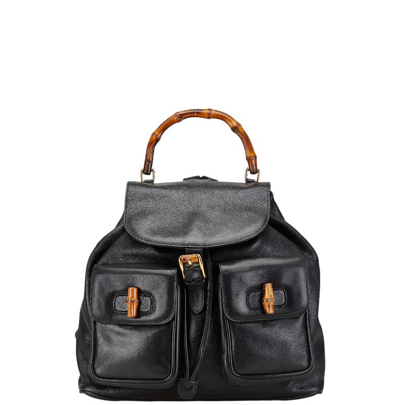 Gucci Bamboo Leather Backpack