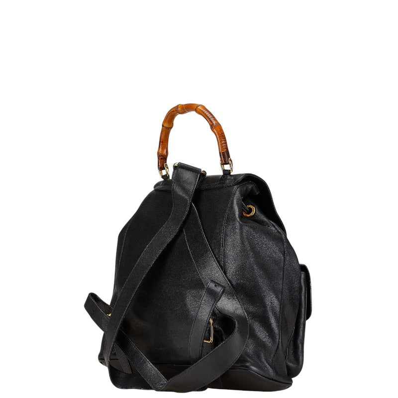 Gucci Bamboo Leather Backpack
