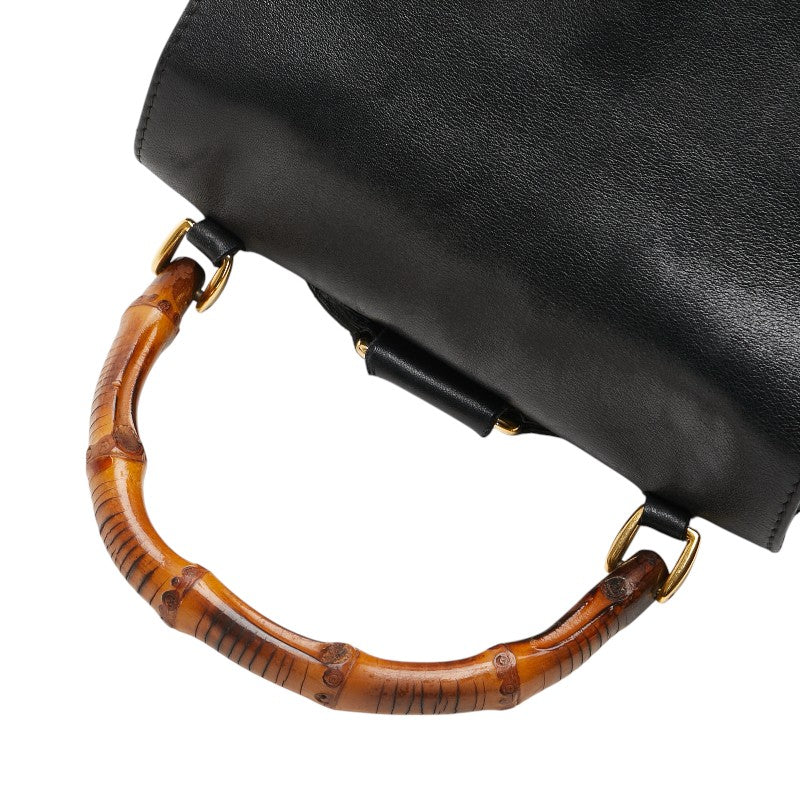 Gucci Bamboo Leather Backpack