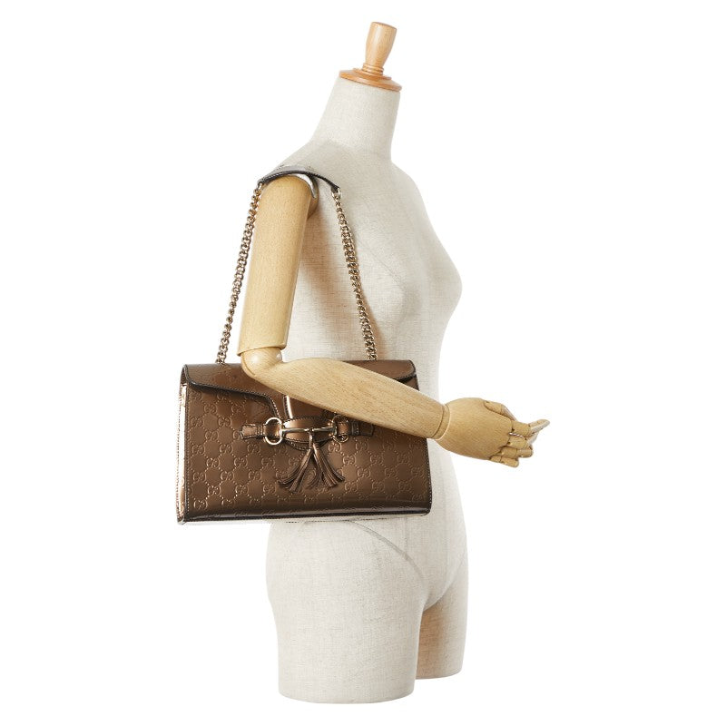 Gucci Emily Guccissima Leather Shoulder Bag