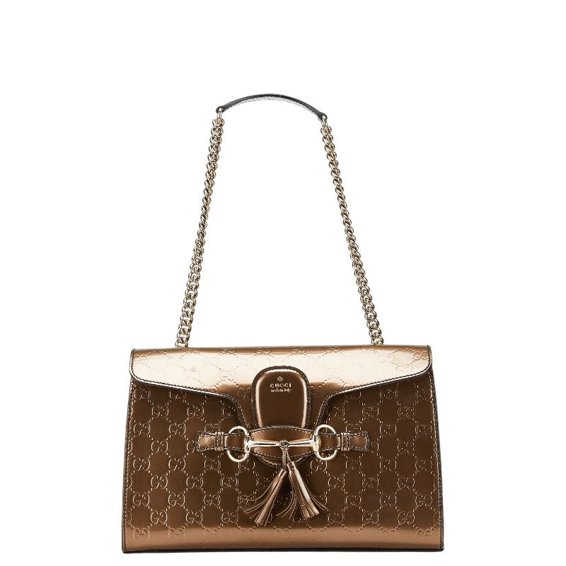 Gucci Emily Guccissima Leather Shoulder Bag