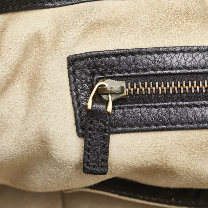 Gucci Double G Leather Boston Bag