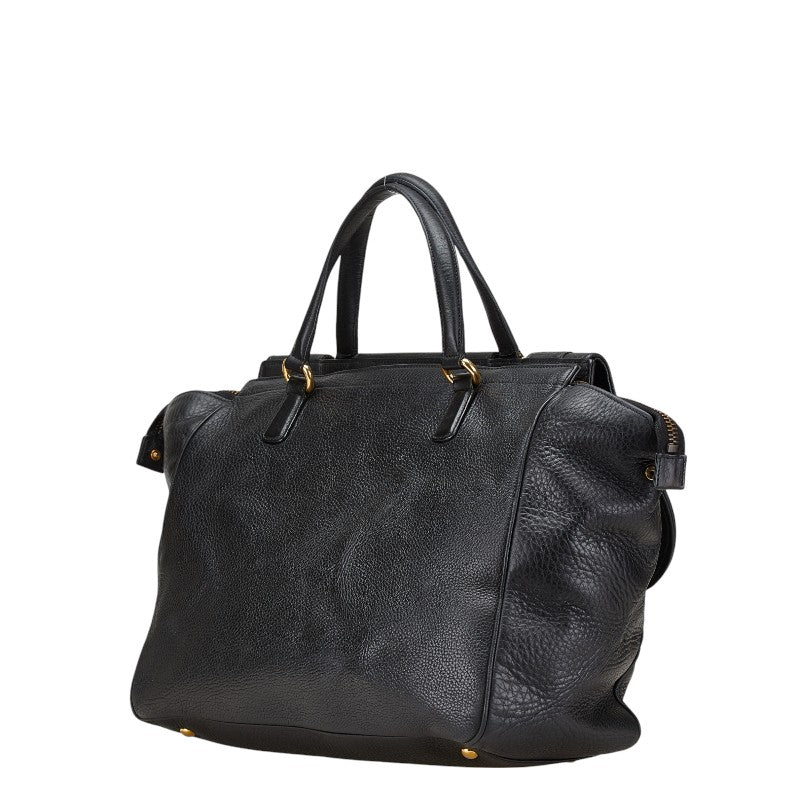 Gucci Double G Leather Boston Bag