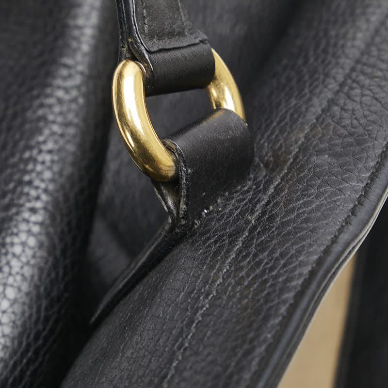 Gucci Double G Leather Boston Bag