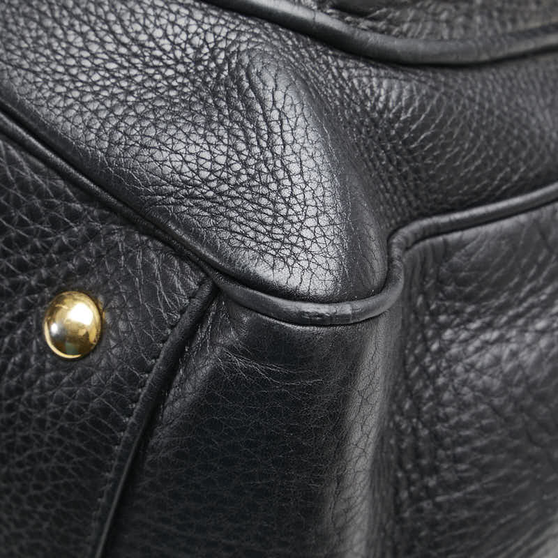 Gucci Double G Leather Boston Bag