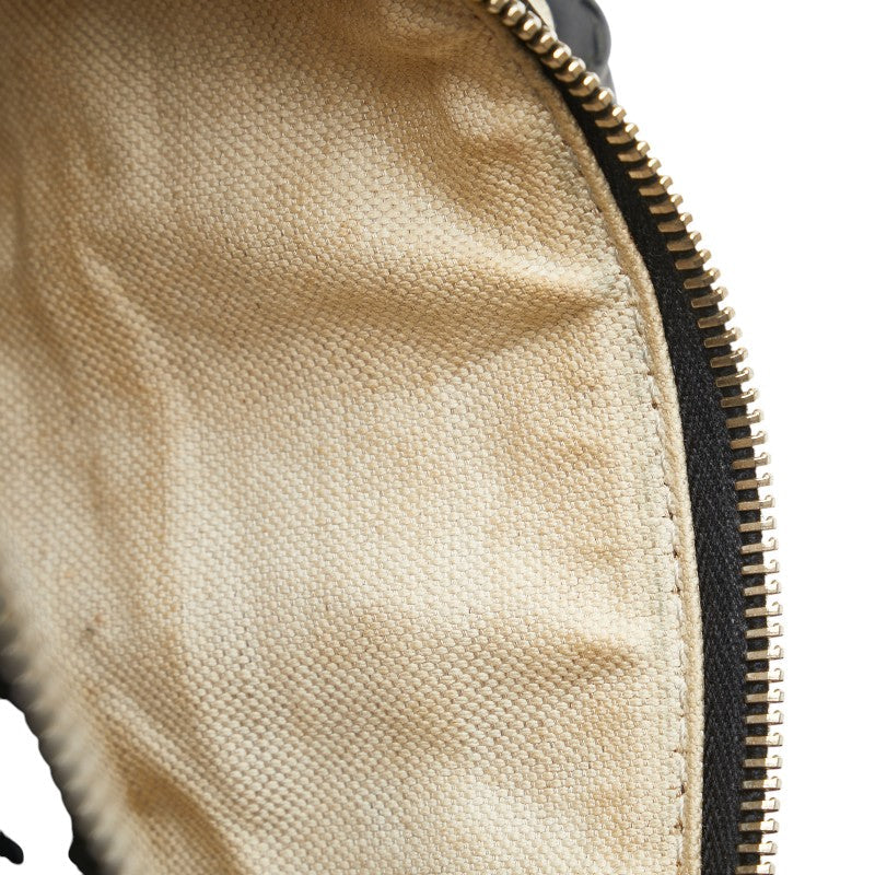 Gucci Diamante Canvas Leather Boston Bag