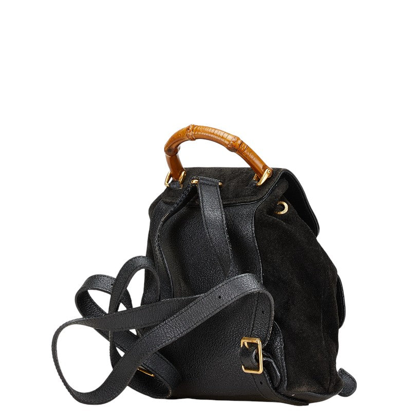 Gucci Bamboo Leather Suede Backpack