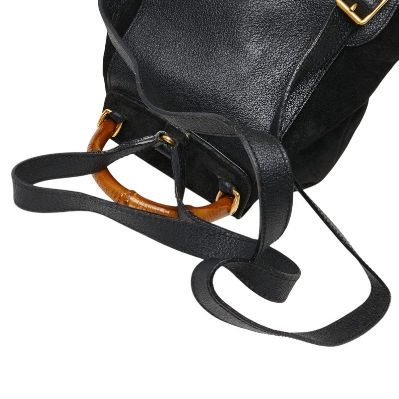 Gucci Bamboo Leather Suede Backpack