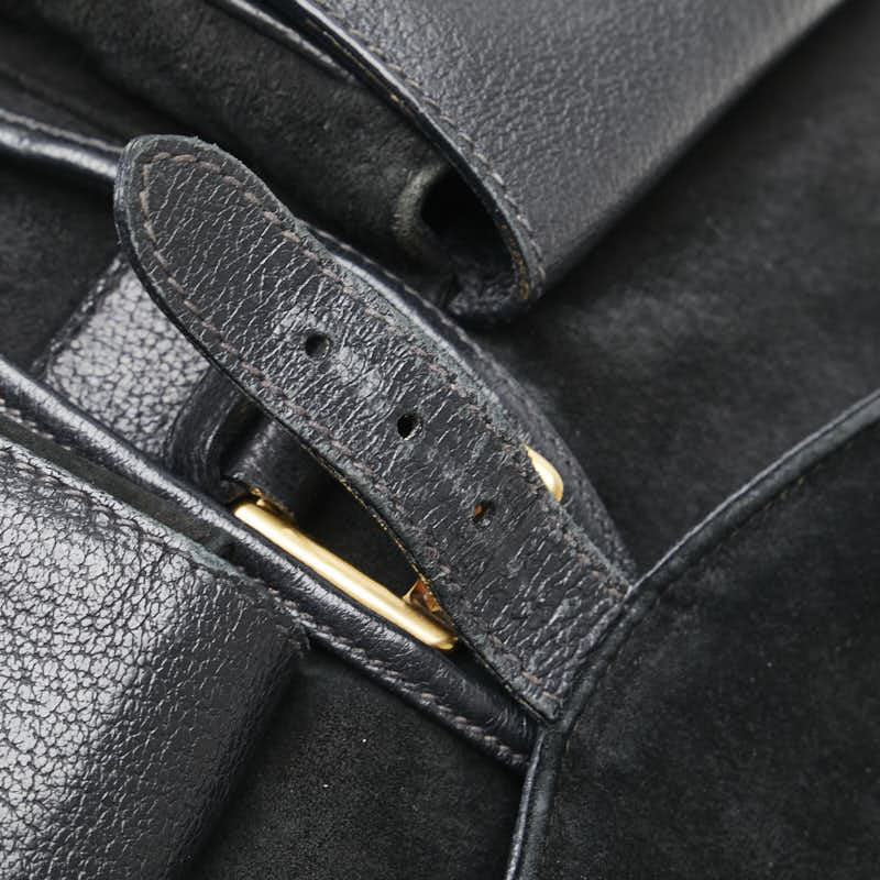 Gucci Bamboo Suede Leather Backpack