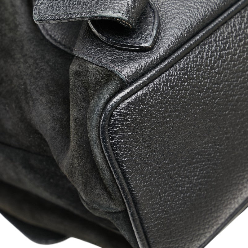 Gucci Bamboo Suede Leather Backpack