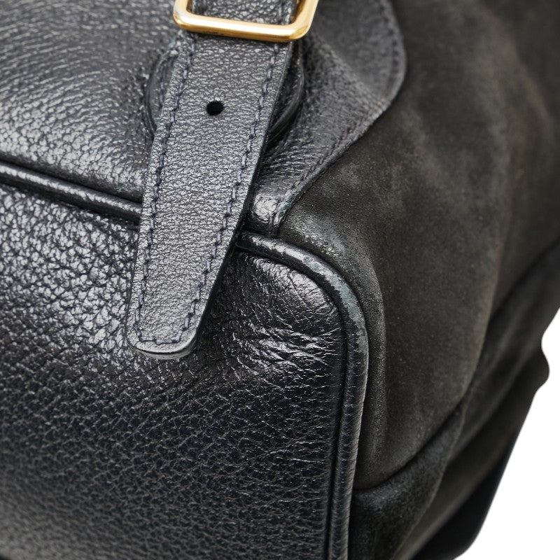 Gucci Bamboo Suede Leather Backpack