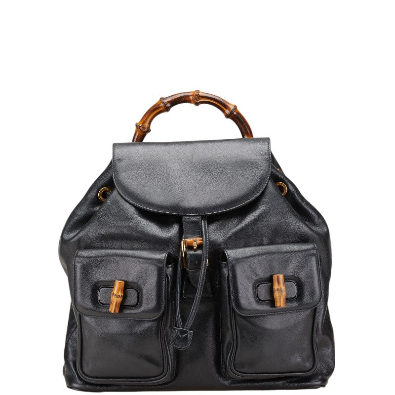 Gucci Bamboo Leather Backpack