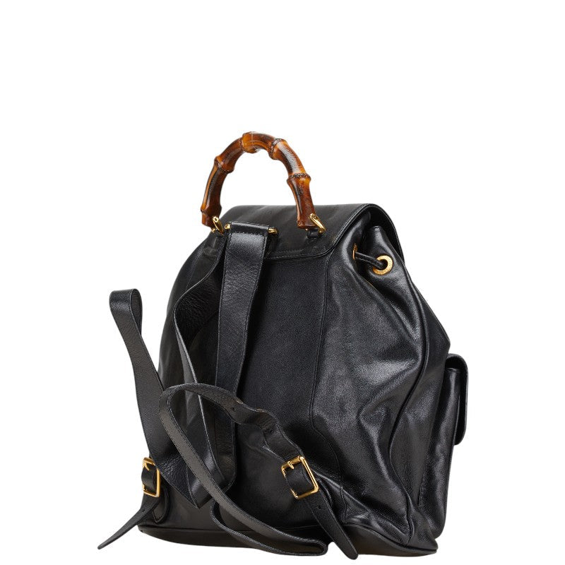 Gucci Bamboo Leather Backpack