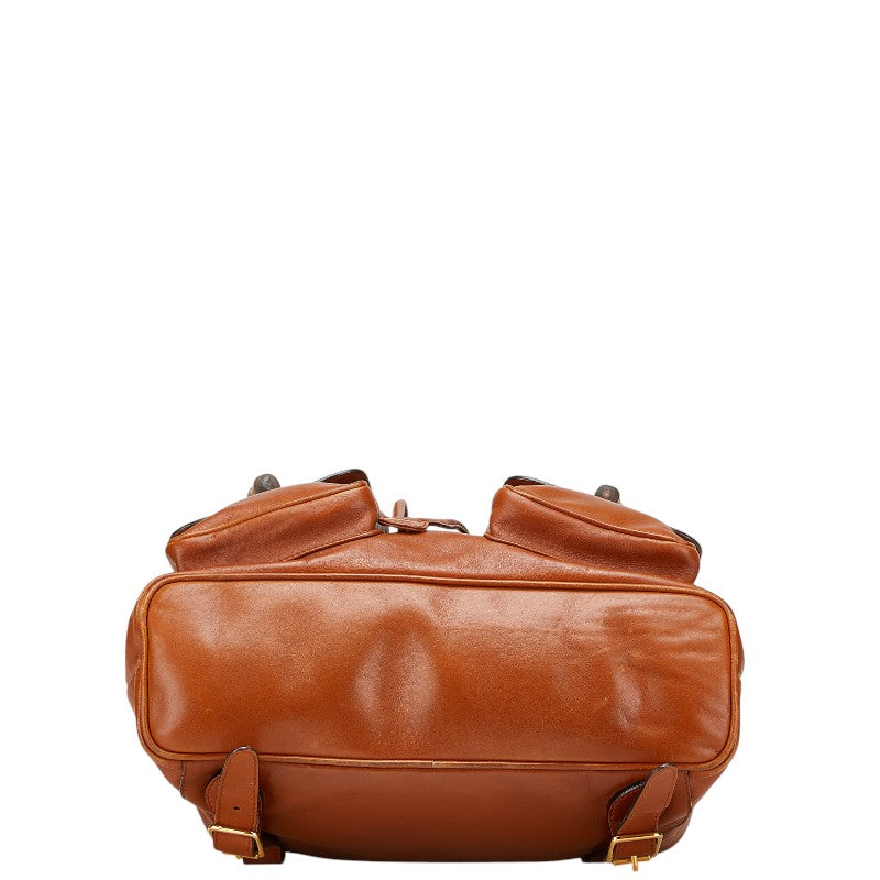 Gucci Bamboo Leather Backpack