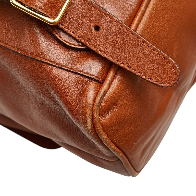 Gucci Bamboo Leather Backpack