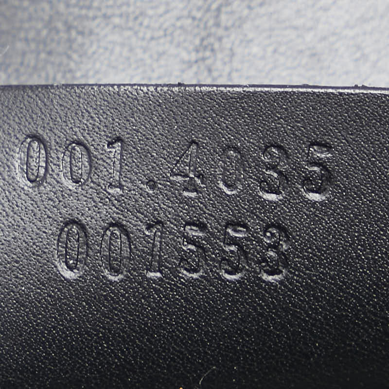 Gucci 001 4035 001553 Canvas Leather Shoulder Bag