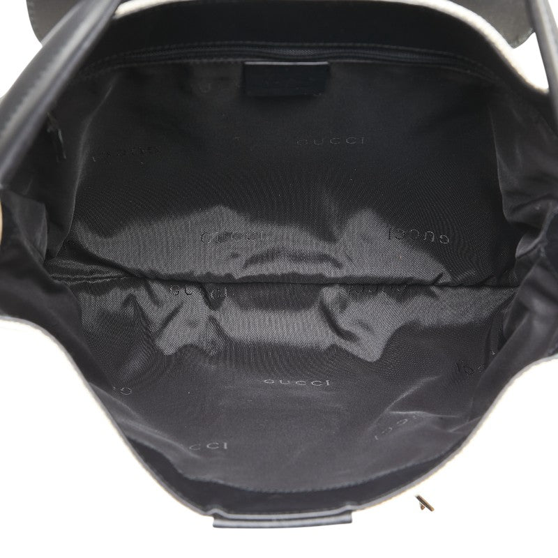 Gucci 001 4035 001553 Canvas Leather Shoulder Bag