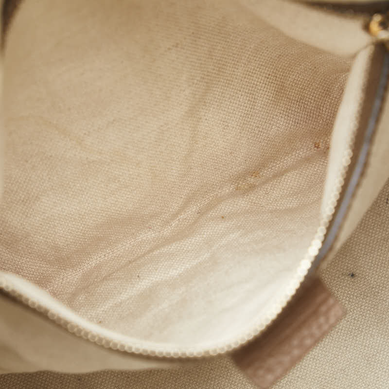 Gucci Flora Canvas Leather Handbag