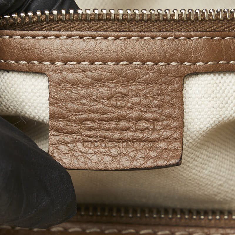 Gucci Flora Canvas Leather Handbag