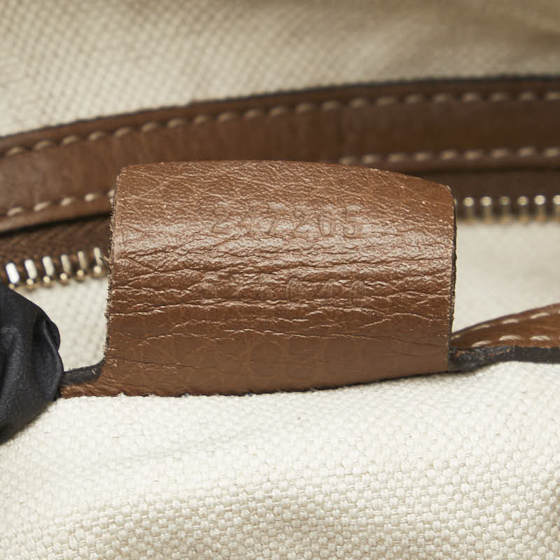 Gucci Flora Canvas Leather Handbag