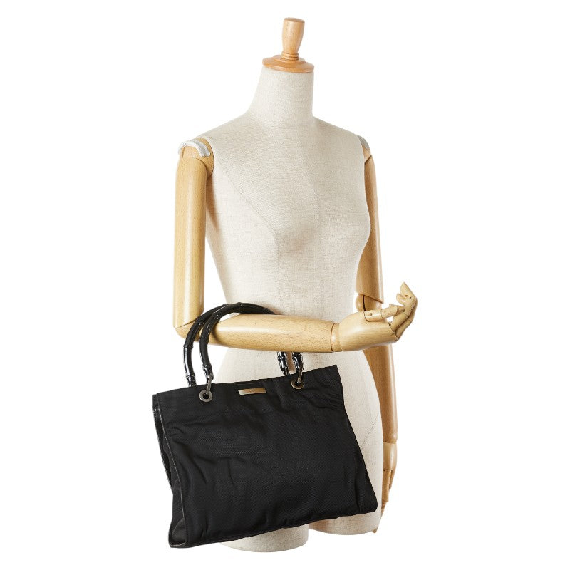 Gucci Bamboo Nylon Handbag
