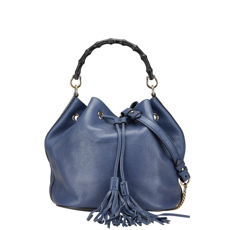 Gucci Bamboo Leather 2way Bag