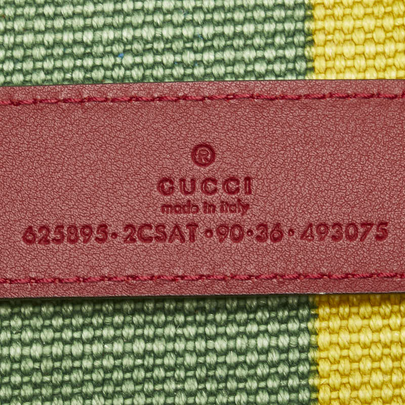 Gucci Baia Dera Canvas Leather Waist Bag
