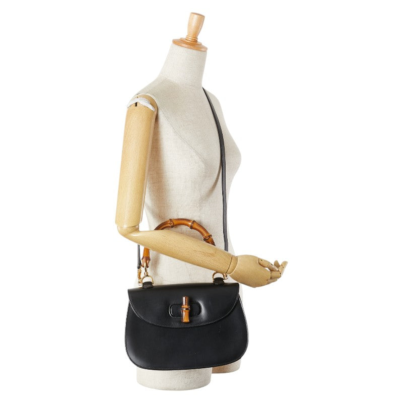 Gucci Bamboo Leather 2way Bag