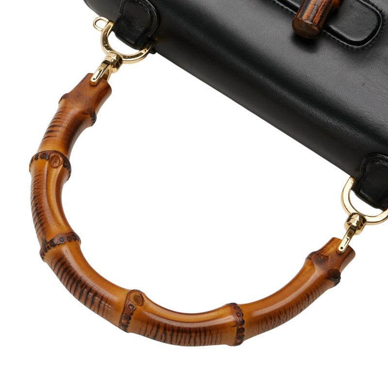 Gucci Bamboo Leather 2way Bag