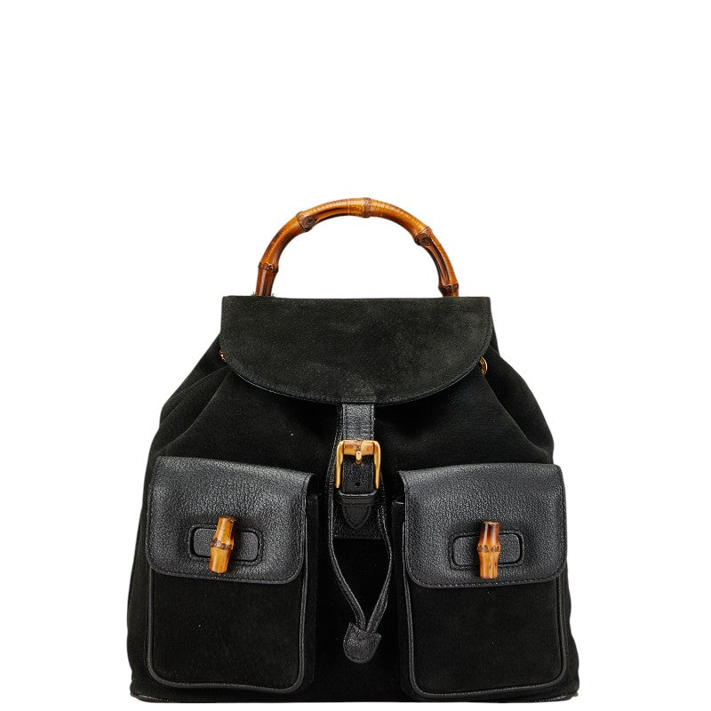 Gucci Bamboo Leather Backpack