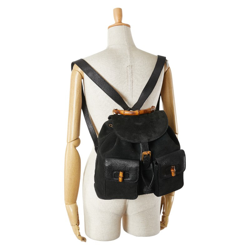 Gucci Bamboo Leather Backpack
