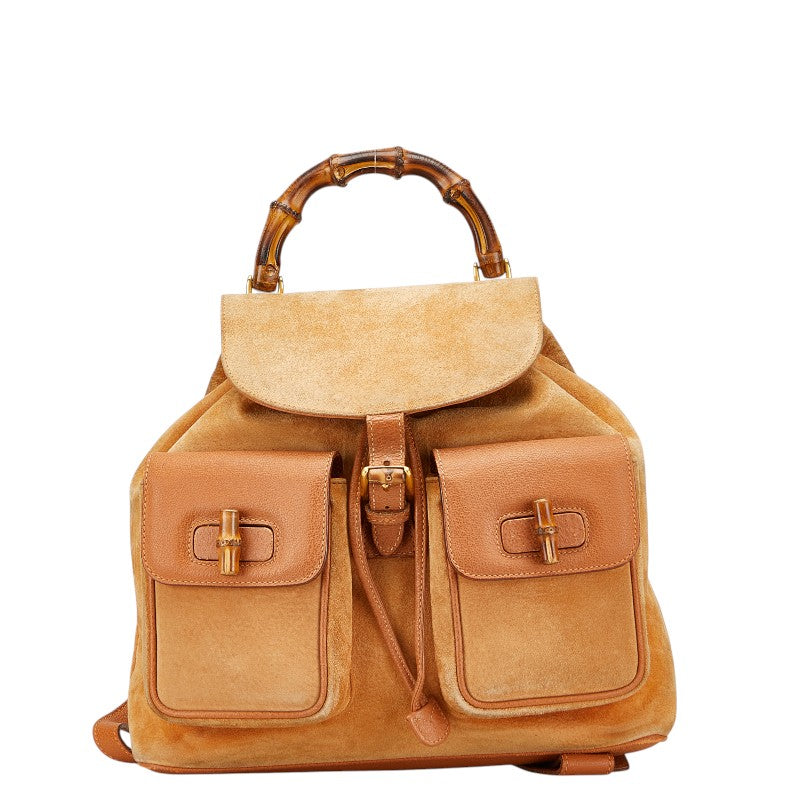 Gucci Bamboo Leather Backpack