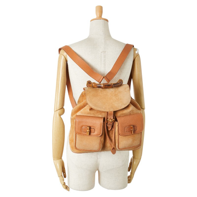 Gucci Bamboo Leather Backpack