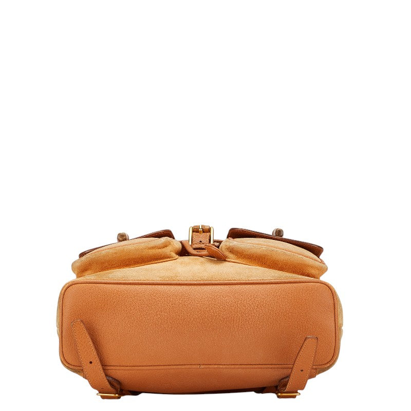 Gucci Bamboo Leather Backpack