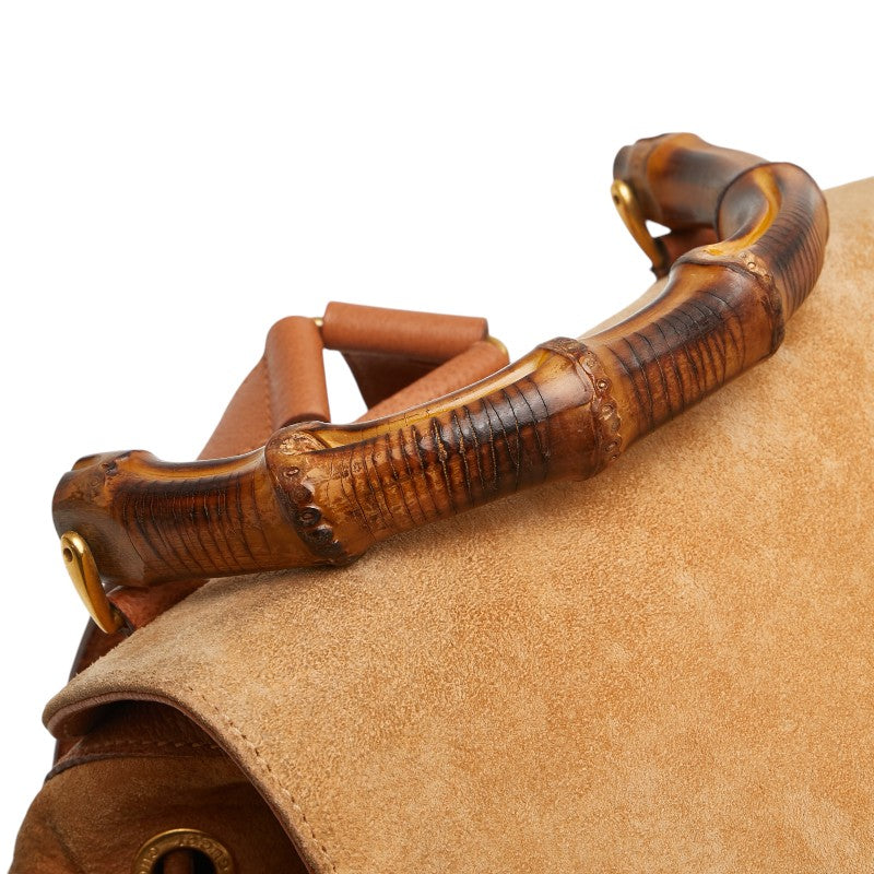 Gucci Bamboo Leather Backpack
