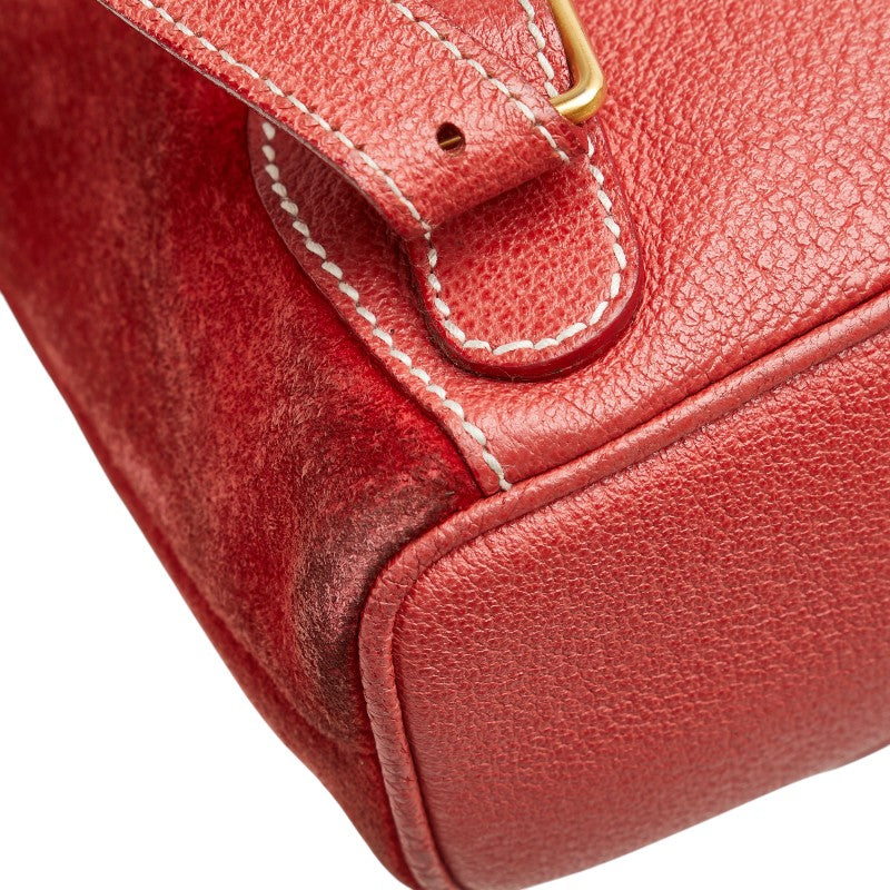 Gucci Bamboo Suede Leather Backpack