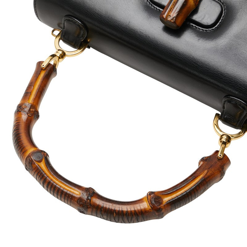 Gucci Bamboo Leather 2way Bag