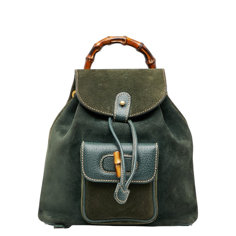 Gucci Bamboo Leather Backpack